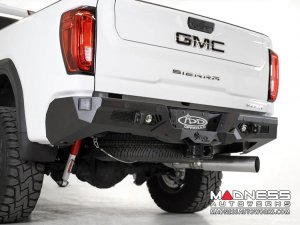 GMC Sierra 2500 Bomber Rear Bumper w/ Blind Spot and Backup Sensor Cutouts